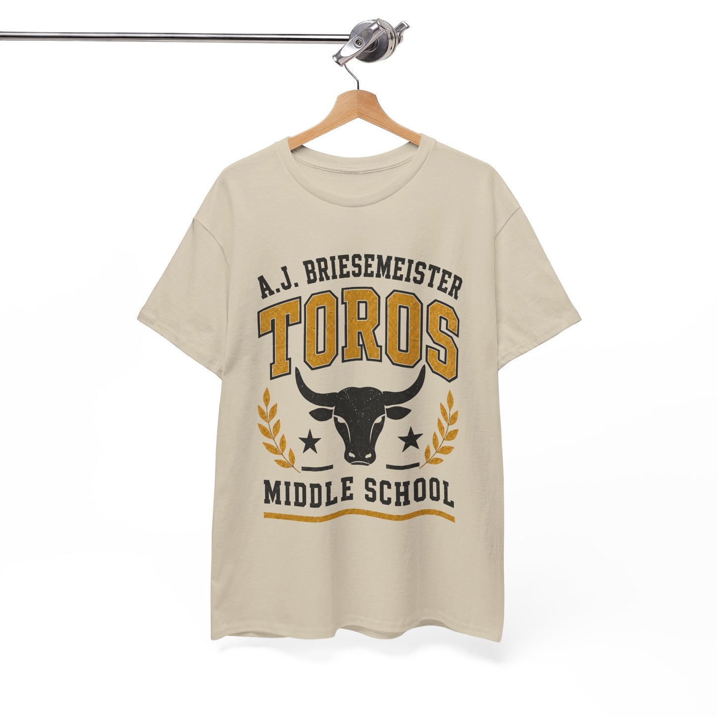 Toros Middle School Tee — A.J. Briesemeister School Spirit T-Shirt