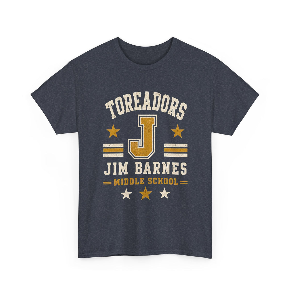 Toreadors Jim Barnes School Letterman Tee — Vintage School Spirit T-Shirt