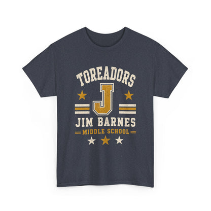 Toreadors Jim Barnes School Letterman Tee — Vintage School Spirit T-Shirt