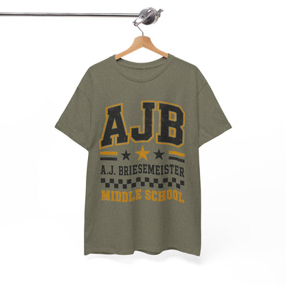 Middle School Custom Name Tee — AJB Briesemeister School Spirit Shirt