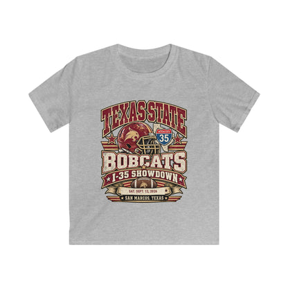 Texas State Bobcats Kids T‑Shirt — I-35 Showdown Football Tee (San Marcos, TX)