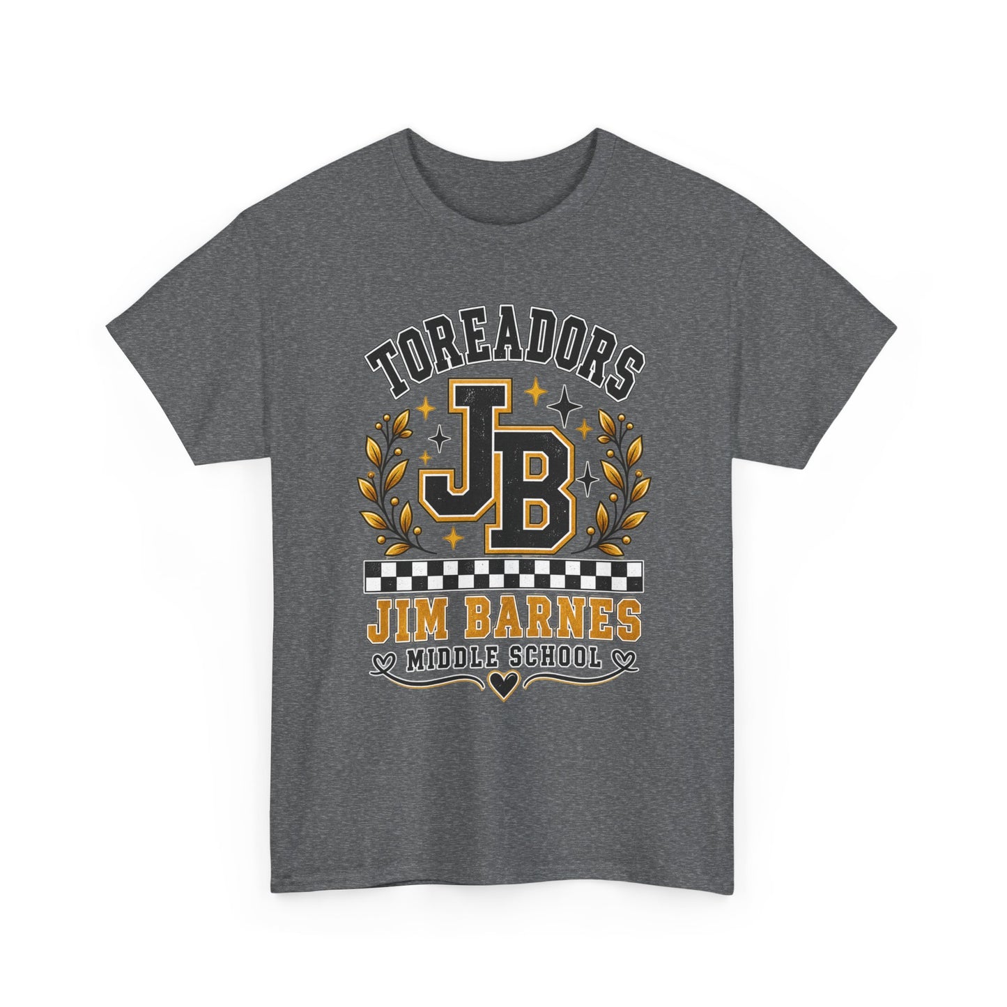 Toreadors JB Jim Barnes Middle School Tee — School Spirit Graphic T-Shirt