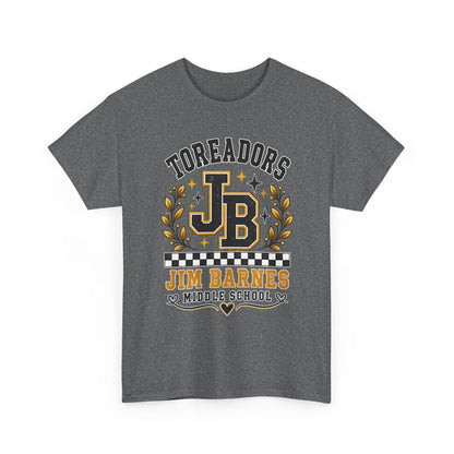 Toreadors JB Jim Barnes Middle School Tee — School Spirit Graphic T-Shirt