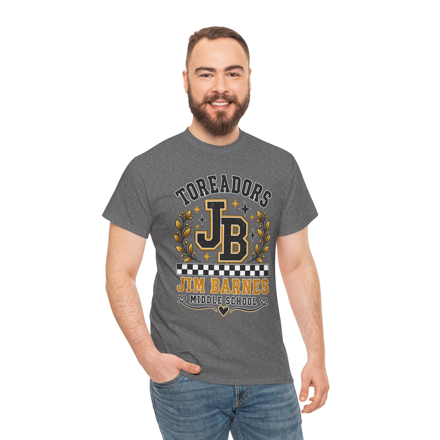 Toreadors JB Jim Barnes Middle School Tee — School Spirit Graphic T-Shirt
