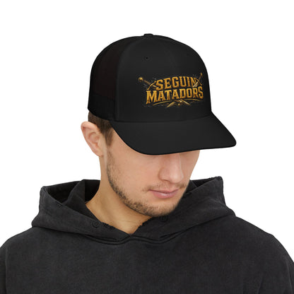 Seguin Matadors Trucker Cap - Vintage Sword Logo Snapback