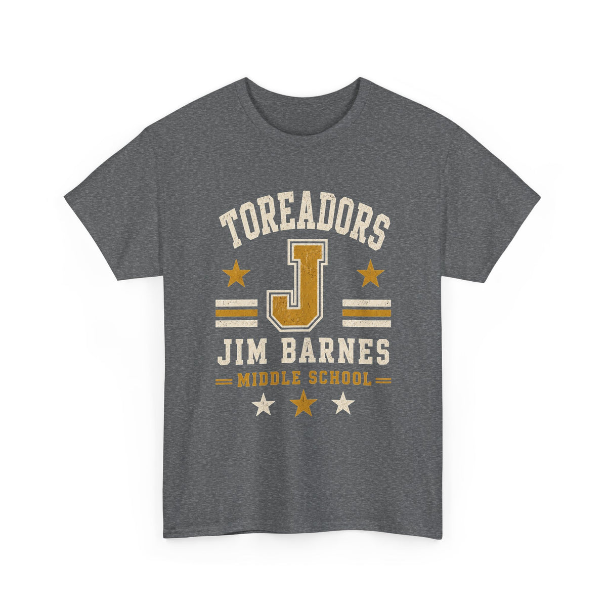 Toreadors Jim Barnes School Letterman Tee — Vintage School Spirit T-Shirt