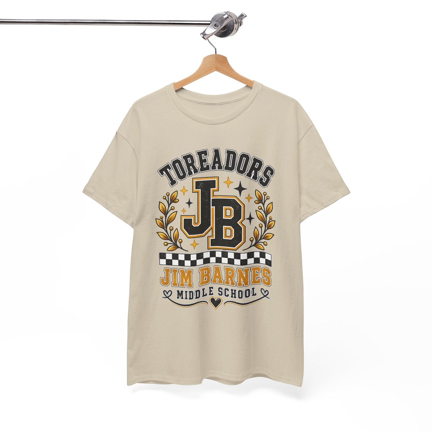 Toreadors JB Jim Barnes Middle School Tee — School Spirit Graphic T-Shirt