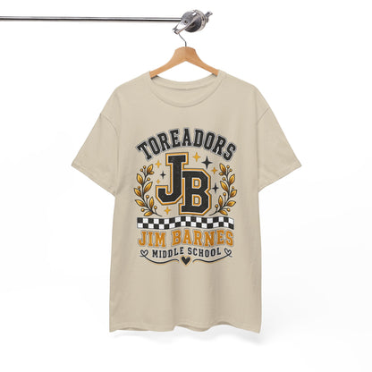 Toreadors JB Jim Barnes Middle School Tee — School Spirit Graphic T-Shirt