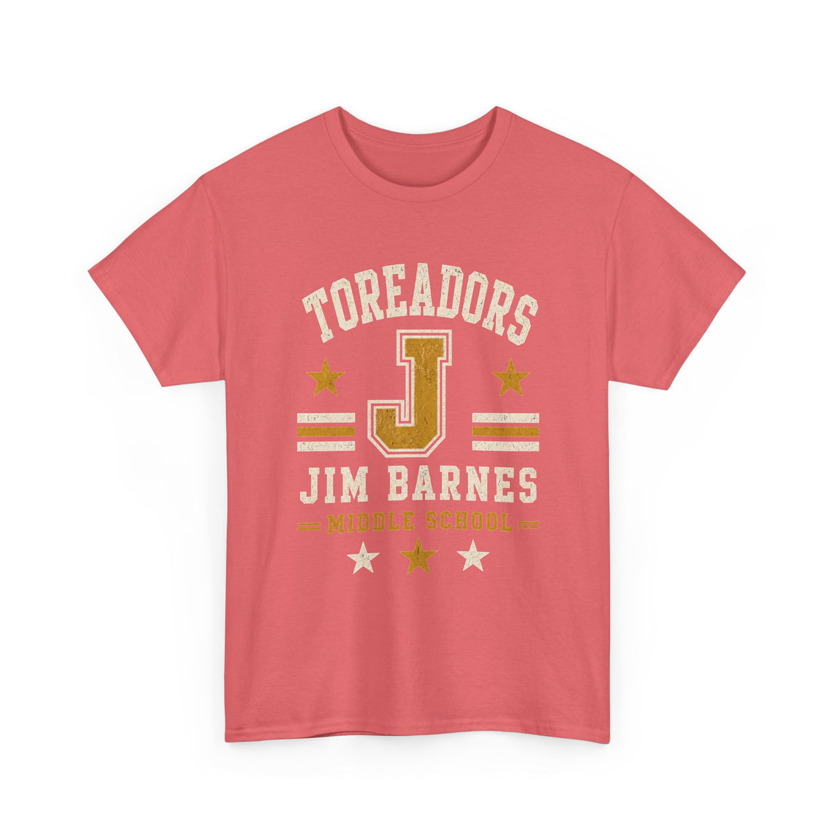 Toreadors Jim Barnes School Letterman Tee — Vintage School Spirit T-Shirt