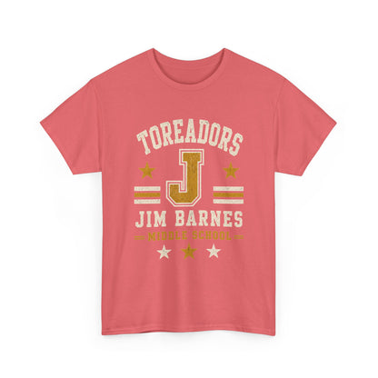 Toreadors Jim Barnes School Letterman Tee — Vintage School Spirit T-Shirt