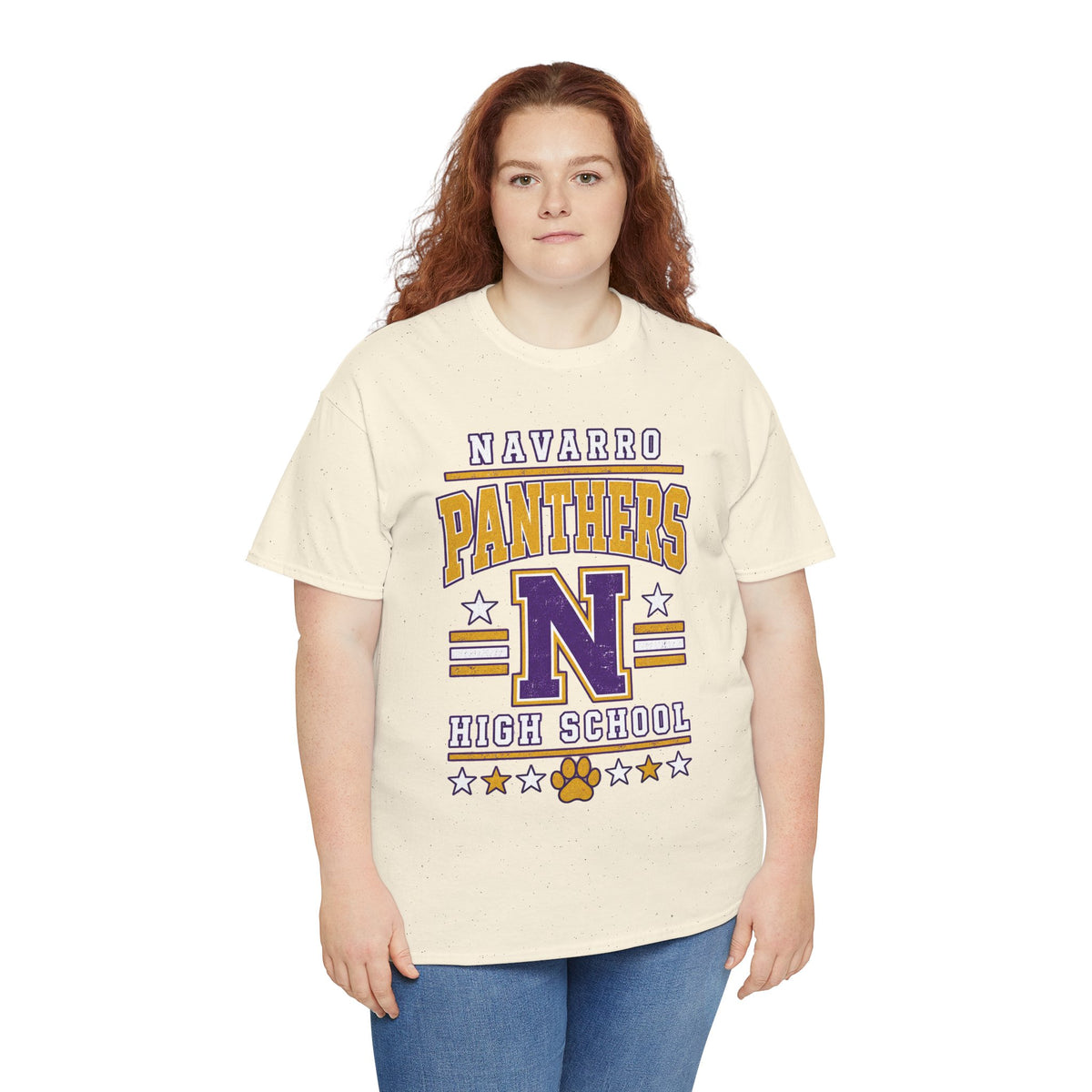 Navarro Panthers High School Tee — Retro Letterman N Design