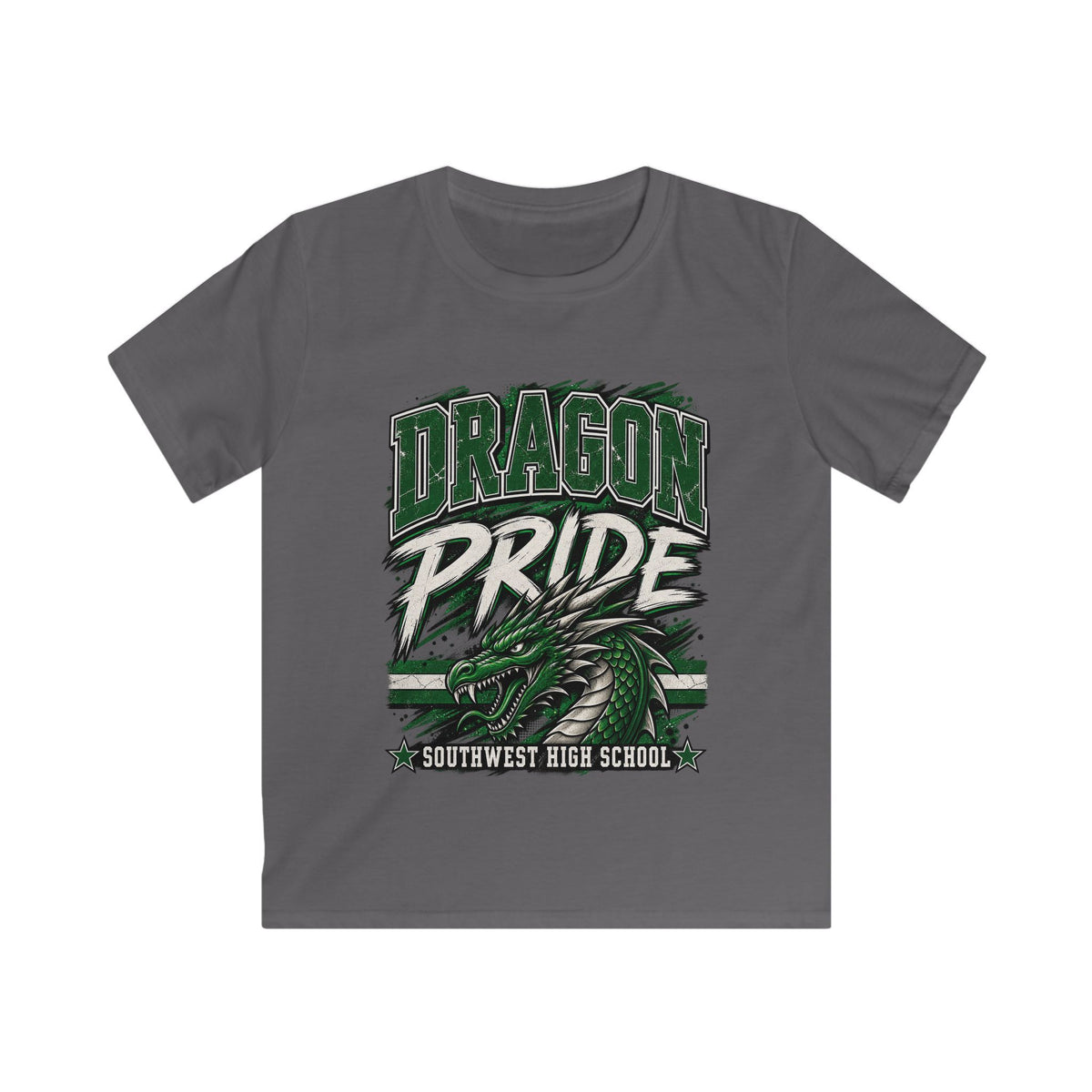 Dragon Pride Kids T-Shirt — Southwest High School Mascot Tee