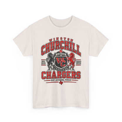 Churchill Chargers School Spirit T-Shirt — WC Logo & Mascot Tee