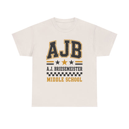 Middle School Custom Name Tee — AJB Briesemeister School Spirit Shirt