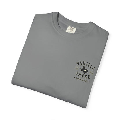 Mr. & Mrs. Shake Logo Unisex Garment-Dyed T-shirt