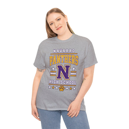 Navarro Panthers High School Tee — Retro Letterman N Design
