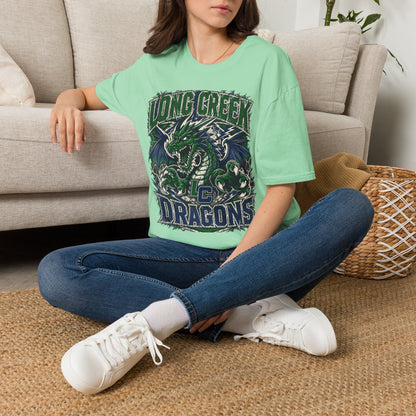 Long Creek Dragons T-Shirt — Vintage Green Dragon School Spirit Tee