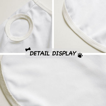 Large Dog Mesh Vest Summer Pet Tee Vanilla Shake Apparel Patriotic Logo