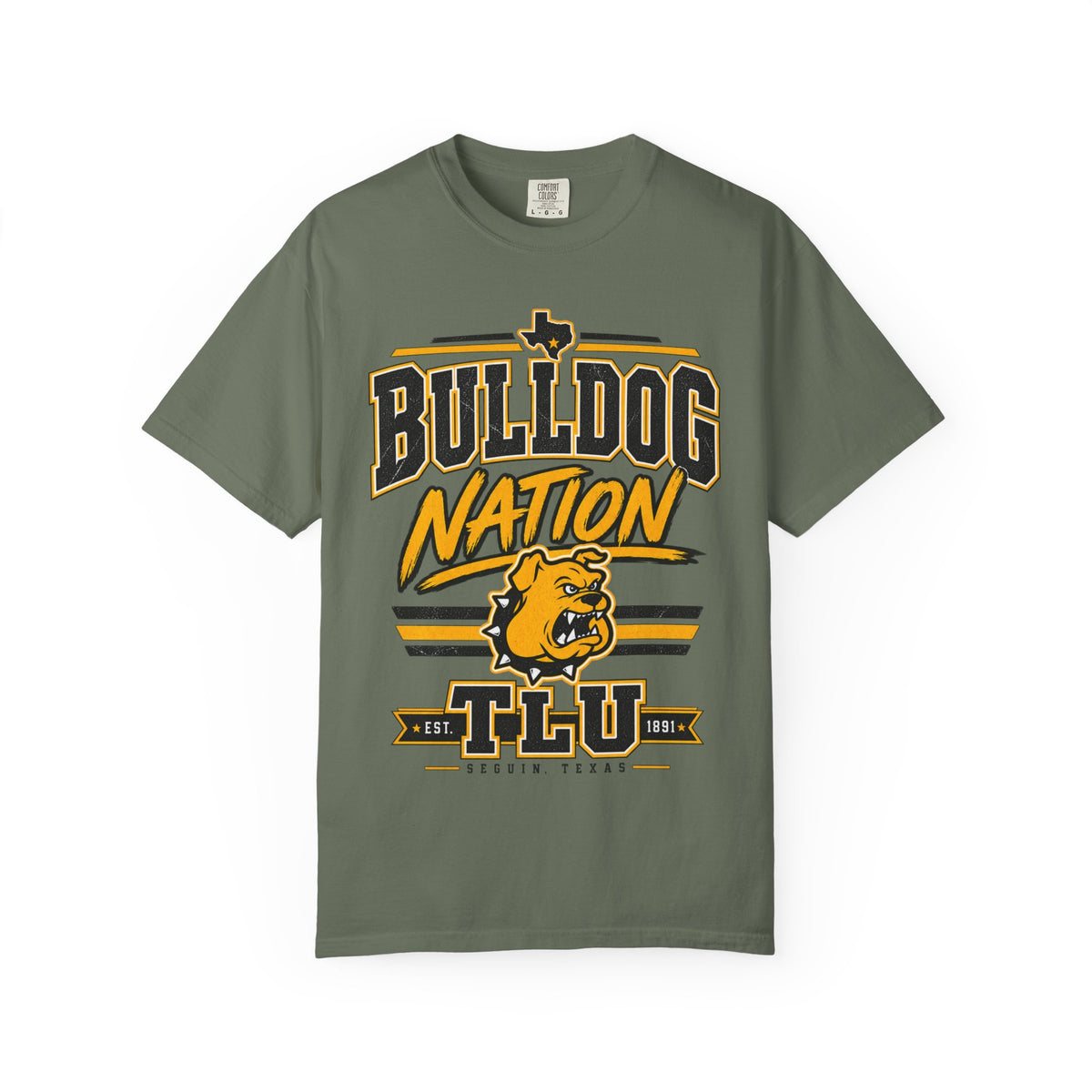 Bulldog Nation T-Shirt — TLU Mascot College Tee