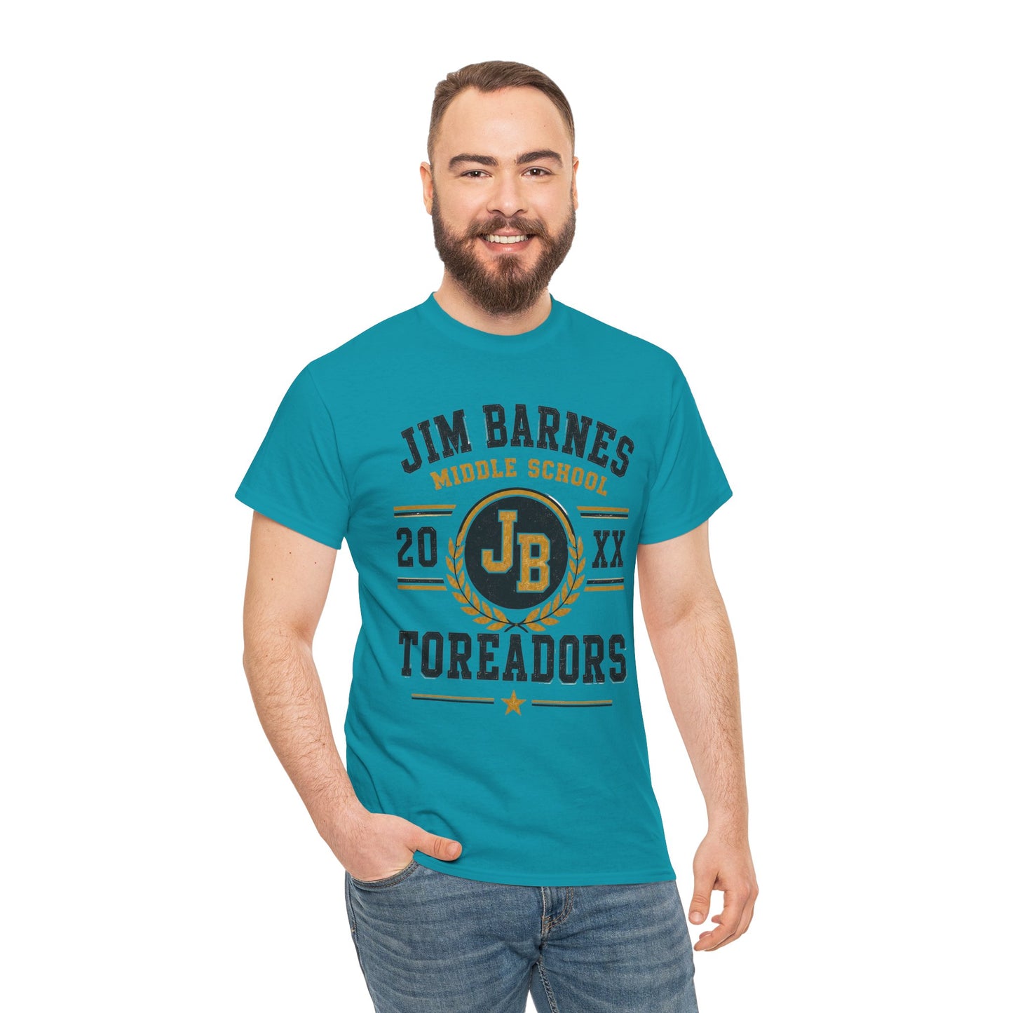 Jim Barnes Middle School Toreadors T-Shirt — School Spirit Tee with JB Crest