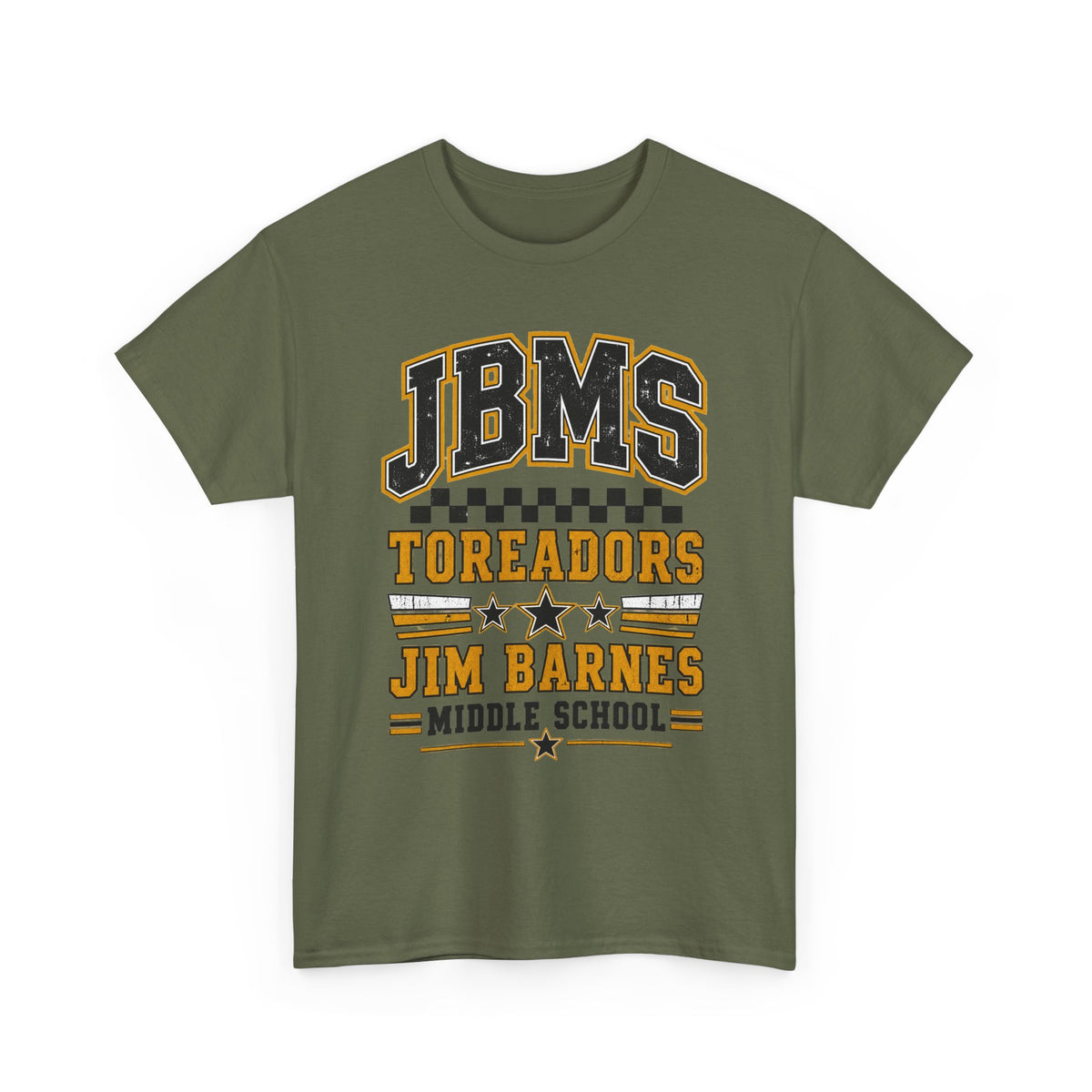 Jim Barnes Middle School Toreadors Tee — JBMS School Spirit T-Shirt
