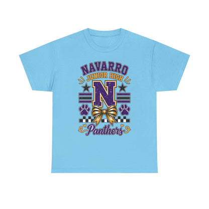 Navarro Junior High Panthers T-Shirt – School Spirit Tee with Purple & Gold Mascot Design