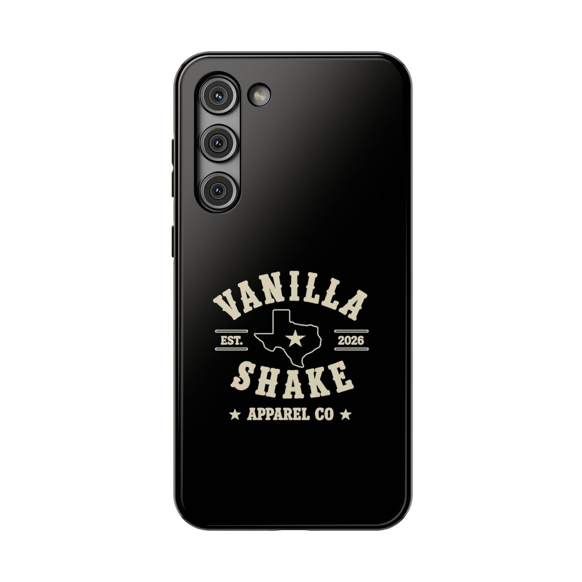 Black w/Ivory Logo lmpact-Resistant Phone Cases