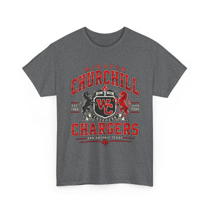 Churchill Chargers School Spirit T-Shirt — WC Logo & Mascot Tee