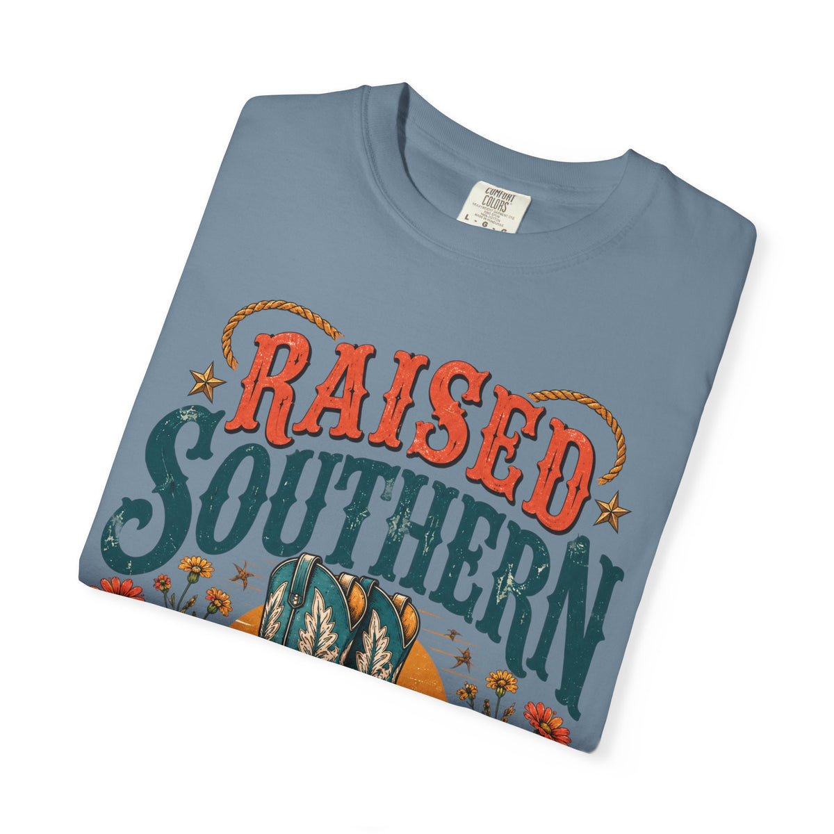 Raised Southern T-Shirt — Gonzales, Texas Retro Western Tee