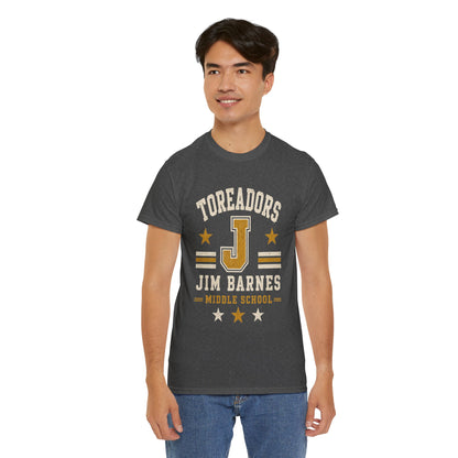 Toreadors Jim Barnes School Letterman Tee — Vintage School Spirit T-Shirt