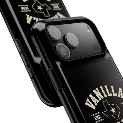 Black w/Ivory Logo lmpact-Resistant Phone Cases