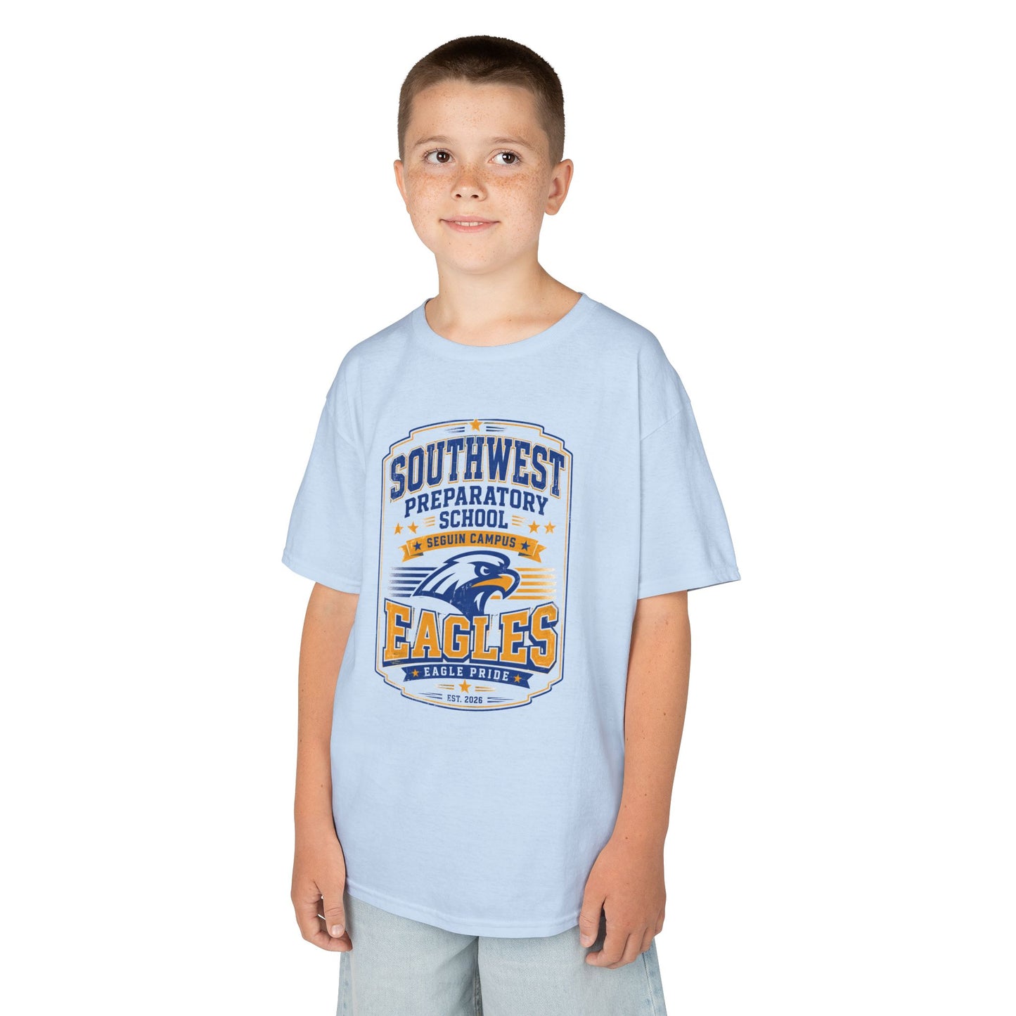 Kids T-Shirt — Southwest Preparatory School Eagles Mascot Tee