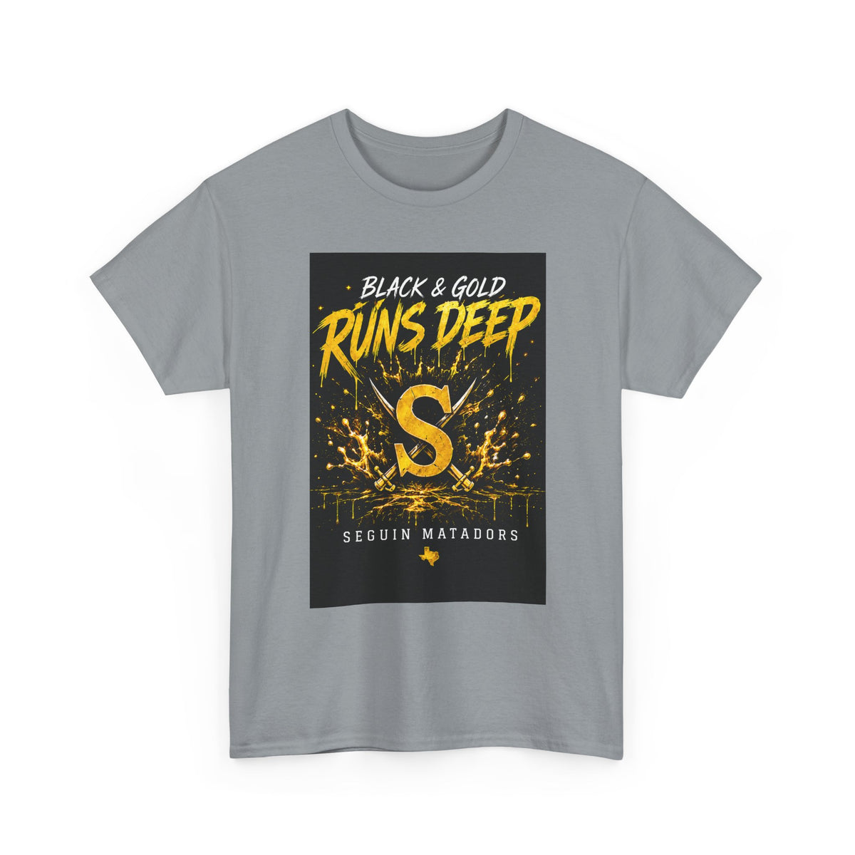 Seguin Matadors 'Black & Gold Runs Deep' T-Shirt