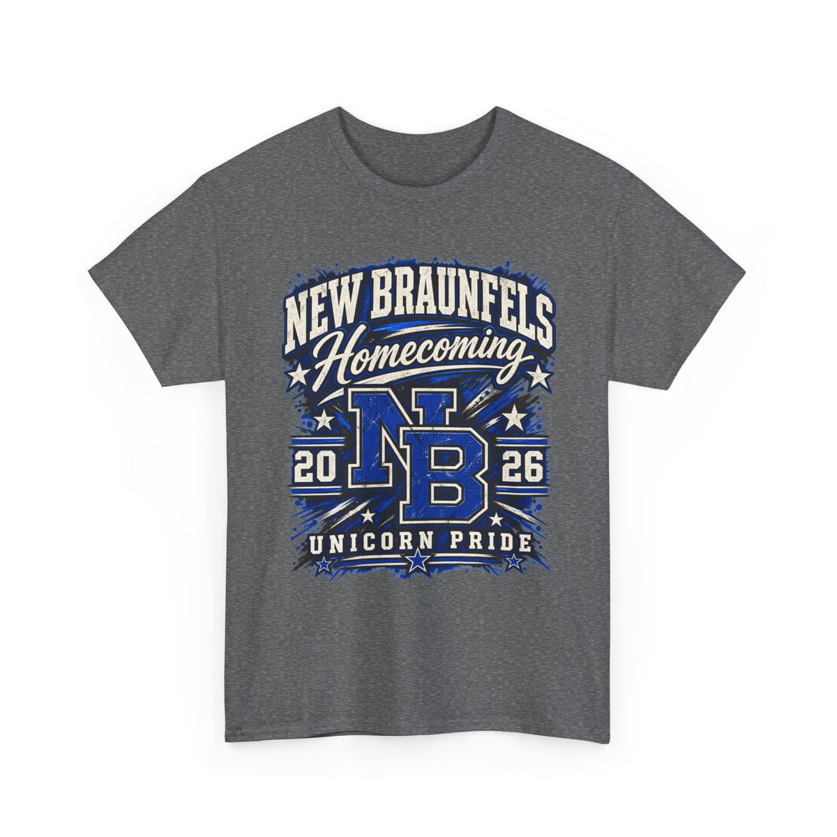 New Braunfels Homecoming 2026 T-Shirt — NB Unicorn Pride School Spirit Tee