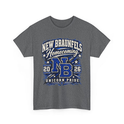 New Braunfels Homecoming 2026 T-Shirt — NB Unicorn Pride School Spirit Tee