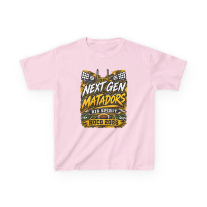 Kids Tee — "Next Gen Matadors" HOCO 2026 Big Spirit School Spirit Shirt