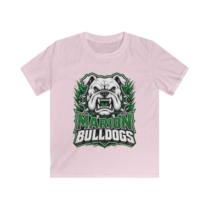 Marion Bulldogs Kids T‑Shirt — Custom Name & Number Youth Football Tee