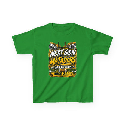 Kids Tee — "Next Gen Matadors" HOCO 2026 Big Spirit School Spirit Shirt
