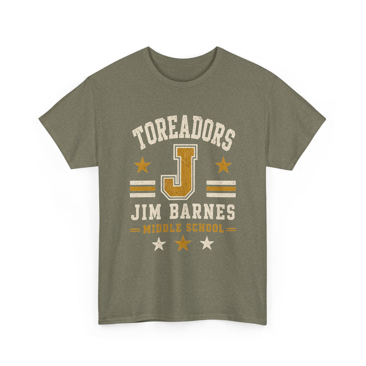 Toreadors Jim Barnes School Letterman Tee — Vintage School Spirit T-Shirt