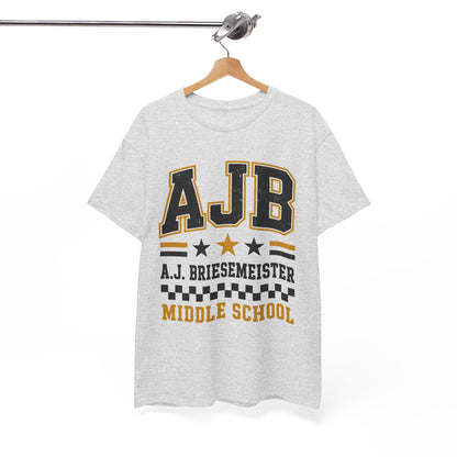 Middle School Custom Name Tee — AJB Briesemeister School Spirit Shirt