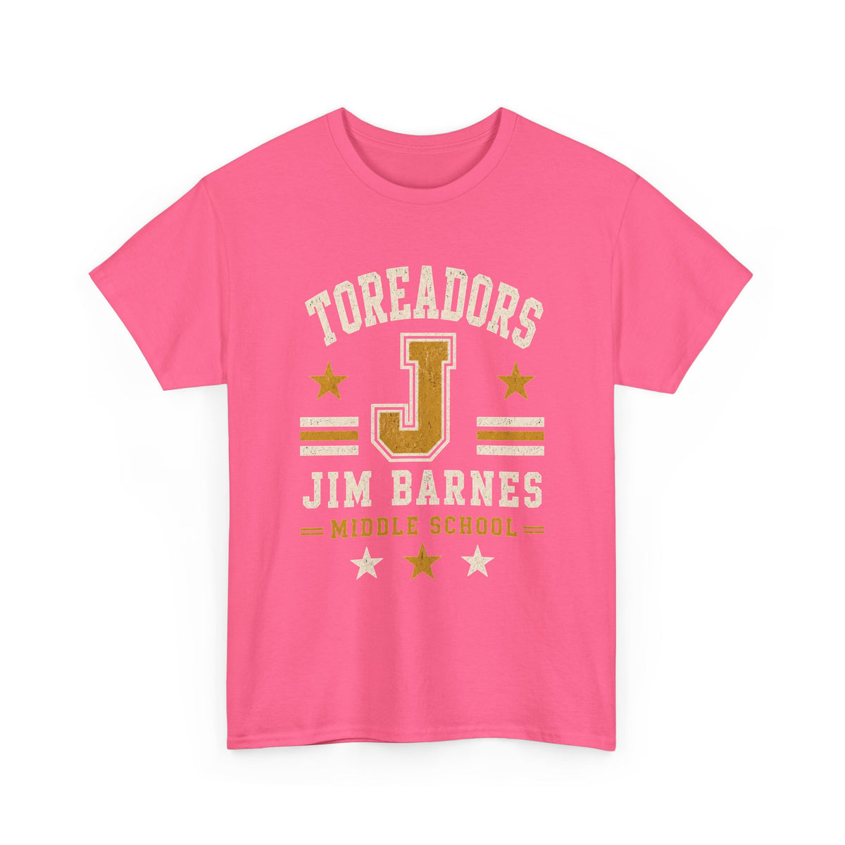 Toreadors Jim Barnes School Letterman Tee — Vintage School Spirit T-Shirt