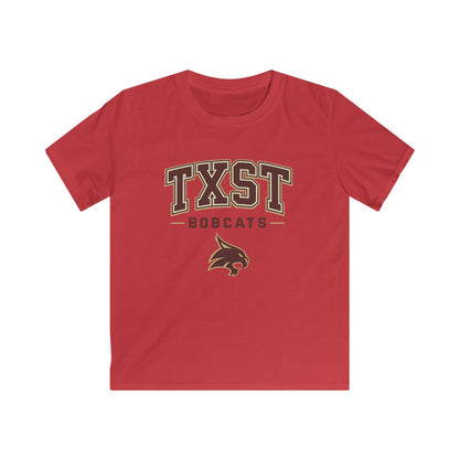 Kids TXST Bobcats Tee — Youth Texas State University Spirit Shirt