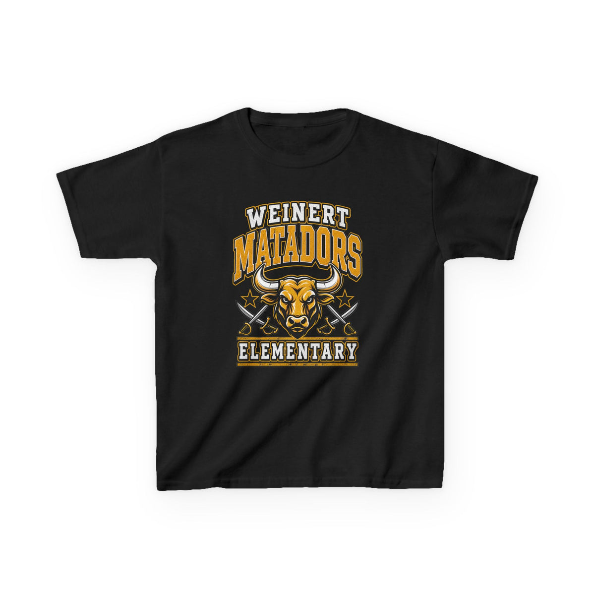 Weinert Matadors Elementary Kids T-Shirt — School Mascot Tee