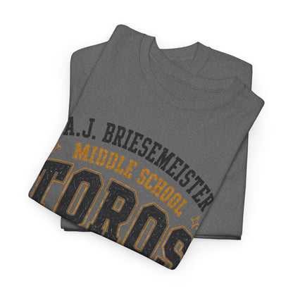 Toros Middle School Tee – A.J. Briesmeister School Spirit Shirt
