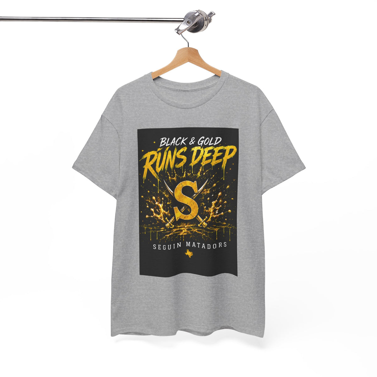 Seguin Matadors 'Black & Gold Runs Deep' T-Shirt