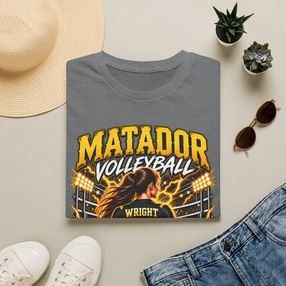 Custom Seguin Matador Volleyball Player Tee | Personalized Name & Jersey Number