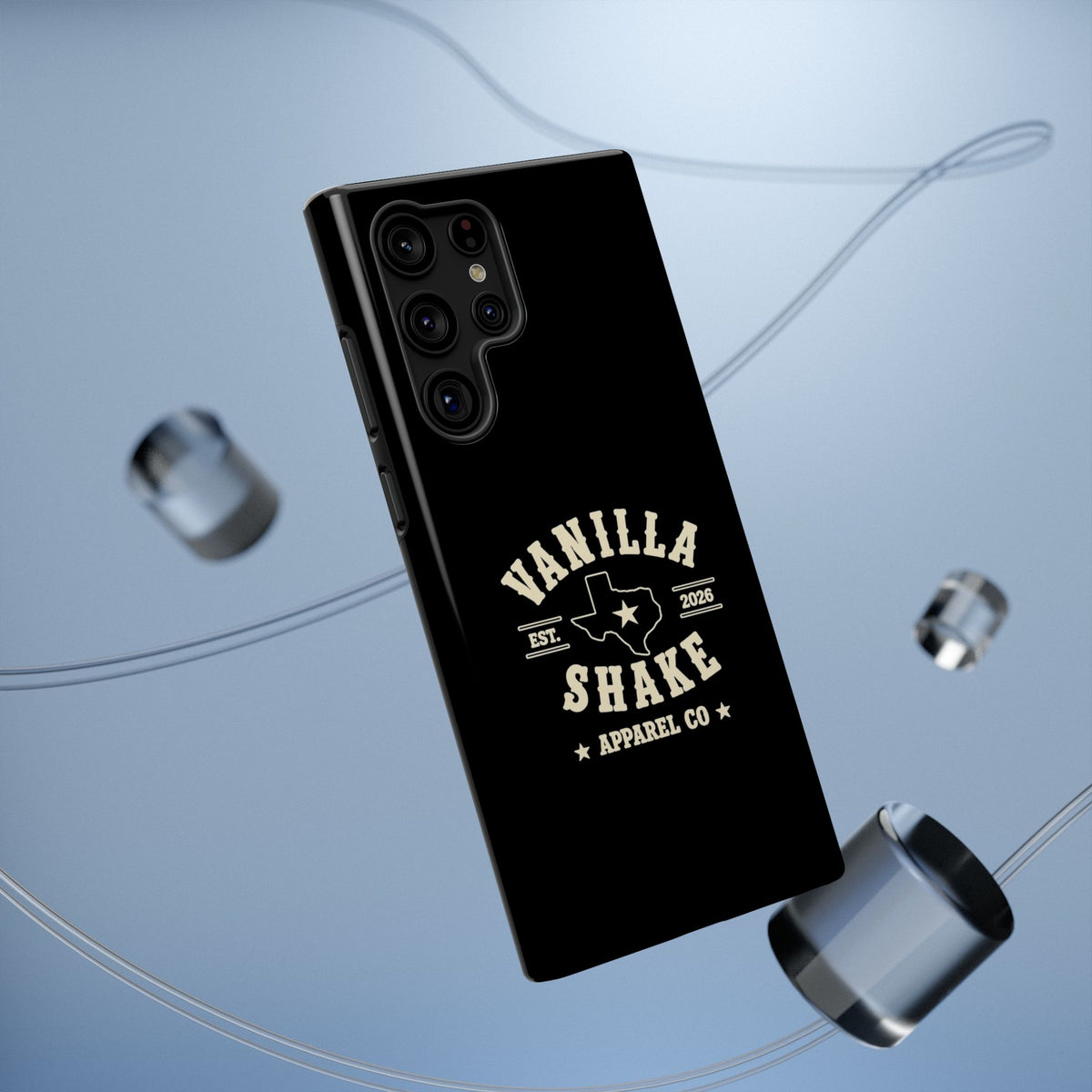 Black w/Ivory Logo lmpact-Resistant Phone Cases
