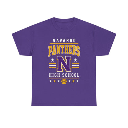 Navarro Panthers High School Tee — Retro Letterman N Design