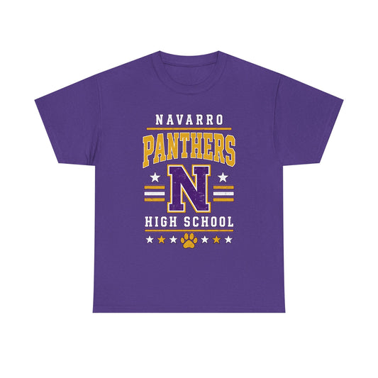Navarro Panthers High School Tee — Retro Letterman N Design