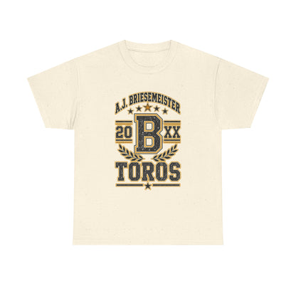 Toros Sports Crest Tee — A.J. Briesemeister Vintage Athletic Shirt